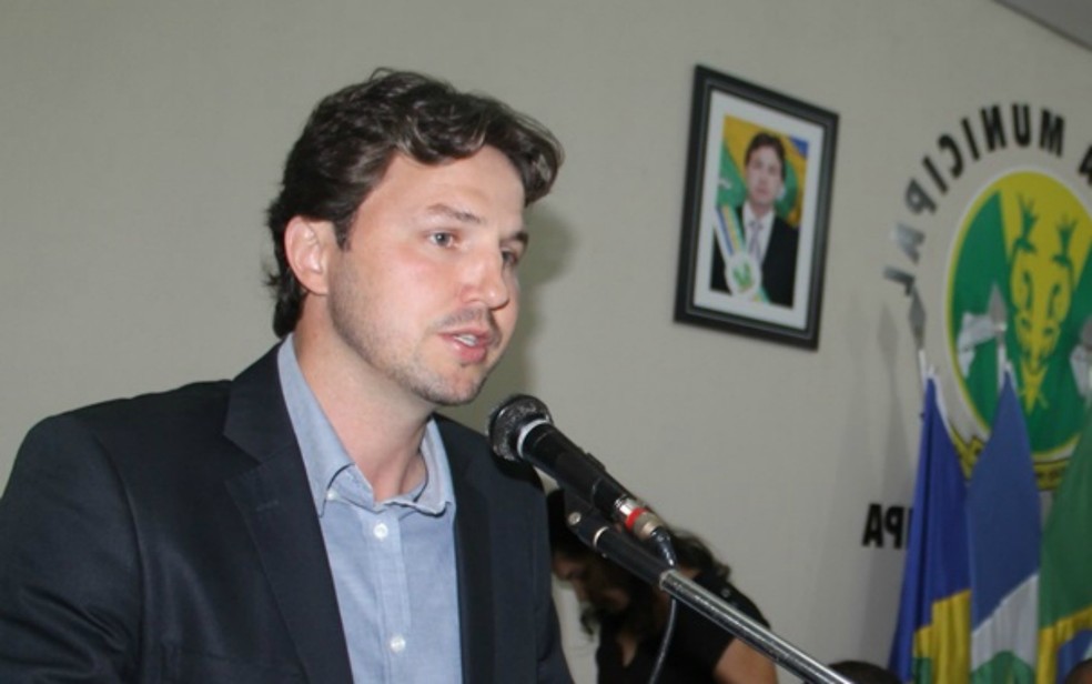 Alexandre Russi, prefeito de São Pedro da Cipa, é um ganhadores da Mega-Sena (Foto: Divulgação/Câmara de São Pedro da Cipa-MT)
