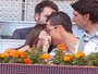 Crise? CR7 troca beijos com a namorada durante Masters de Madri