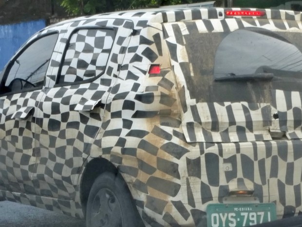 Fiat Mobi, em testes no Recife (Foto: Danielle Tavares / VC no AutoEsporte)