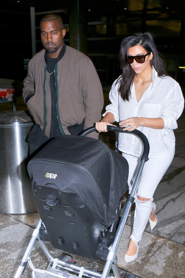 Kanye West e Kim Kardashian (Foto:   Juliano-FK/X17online.com)