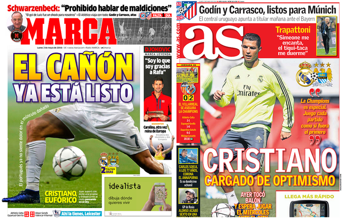 Capas jornais Cristiano Ronaldo (Foto: Reprodução)