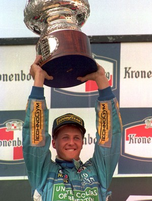 Michael Schumacher Benetton GP San Marino Fórmula 1 1994 (Foto: Agência Getty) Michael Schumacher Benetton GP San Marino Fórmula 1 1994 (Foto: Agência Getty)