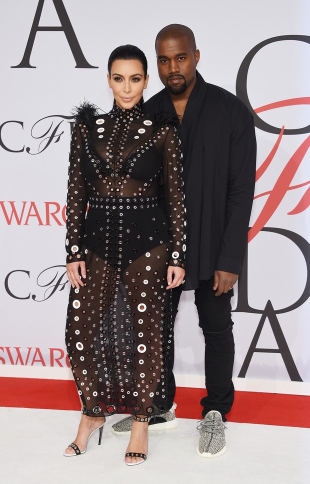 Kim Kardashian e Kanye West (Foto: AFP)