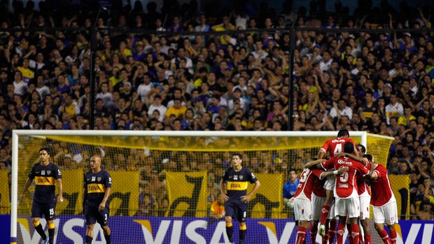 comemoração gol Toluca x Boca juniors (Foto: Reuters)