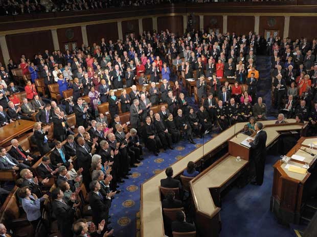 Obama, no Congresso. (Foto: AFP Photo)