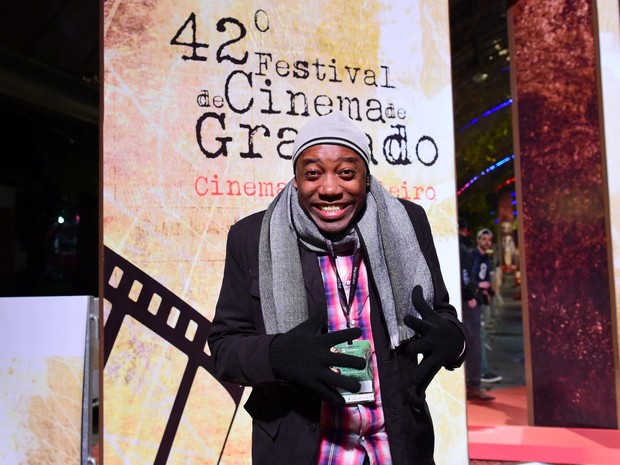 Nando Cunha em festival de cinema em Gramado (Foto: Alex Palarea/ Ag. News)