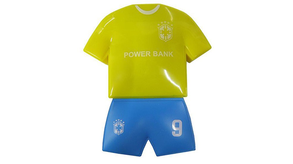Carregador pode ter formato e cores do uniforme da Seleção (Foto: Reprodução/Zoom)