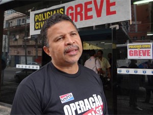 Cláudio Marinho, presidente do Sinpol/PE (Foto: Katherine Coutinho/G1)
