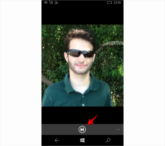 Salvando foto de perfil (Foto: Reprodução/Helito Bijora)