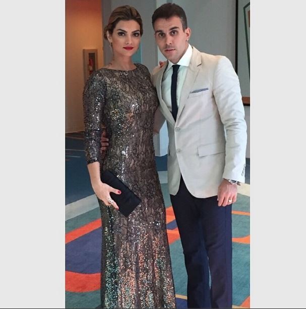 Kelly Key com o marido antes de ir para o casamento de Bella Falconi (Foto: Reprodução/Instagram)