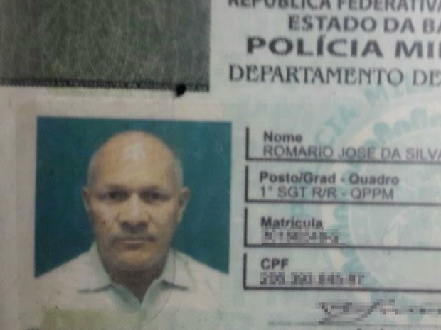Sargento da reserva da Polícia Militar morto durante assalto na Bahia (Foto: Divulgação/PM)