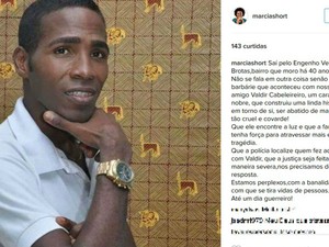 Márcia Short prestou homenagens ao cabeleireiro nas redes sociais (Foto: Reprodução / Instagram)