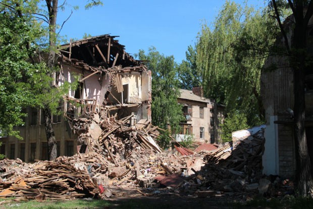 A cidade de Kostiantynivka é considerada um dos piores lugares para se viver na Ucrânia (Foto: BBC)