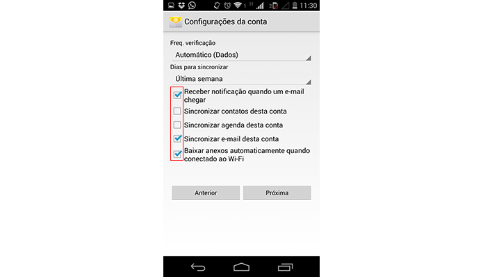 Marque as opções mais convenientes, não há jeito errado de se configurar (Foto: Reprodução/Paulo Alves)