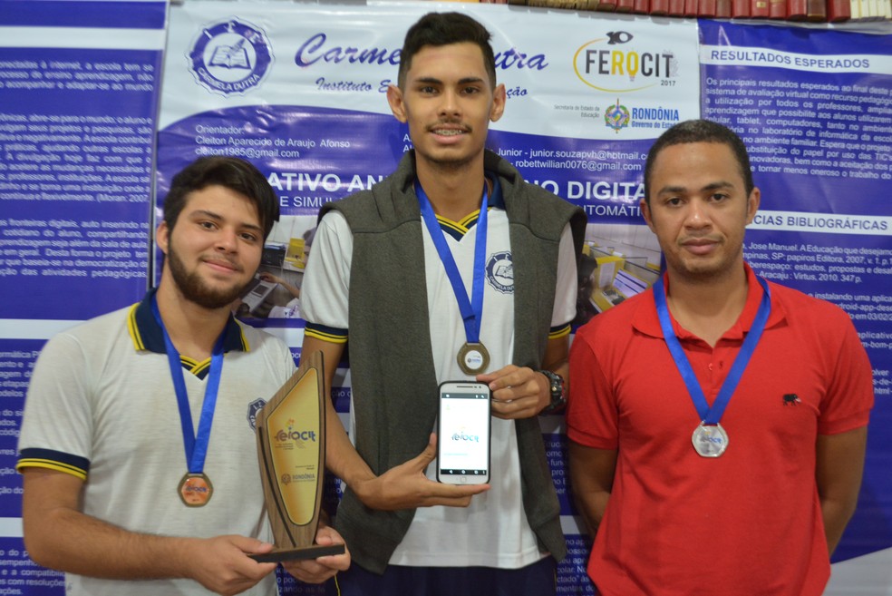 O projeto resultou na conquista do segundo lugar Feira de Rondônia Científica de Inovação e Tecnologia (Foto: Jheniffer Núbia / G1)
