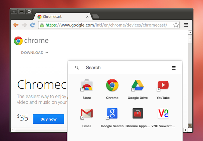 Chrome App Launcher finalmente chegou ao Linux (Foto: Reprodução/Edivaldo Brito)