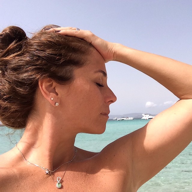 Giovanna Antonelli em momento relax de sua viagem  (Foto: Arquivo Pessoal)