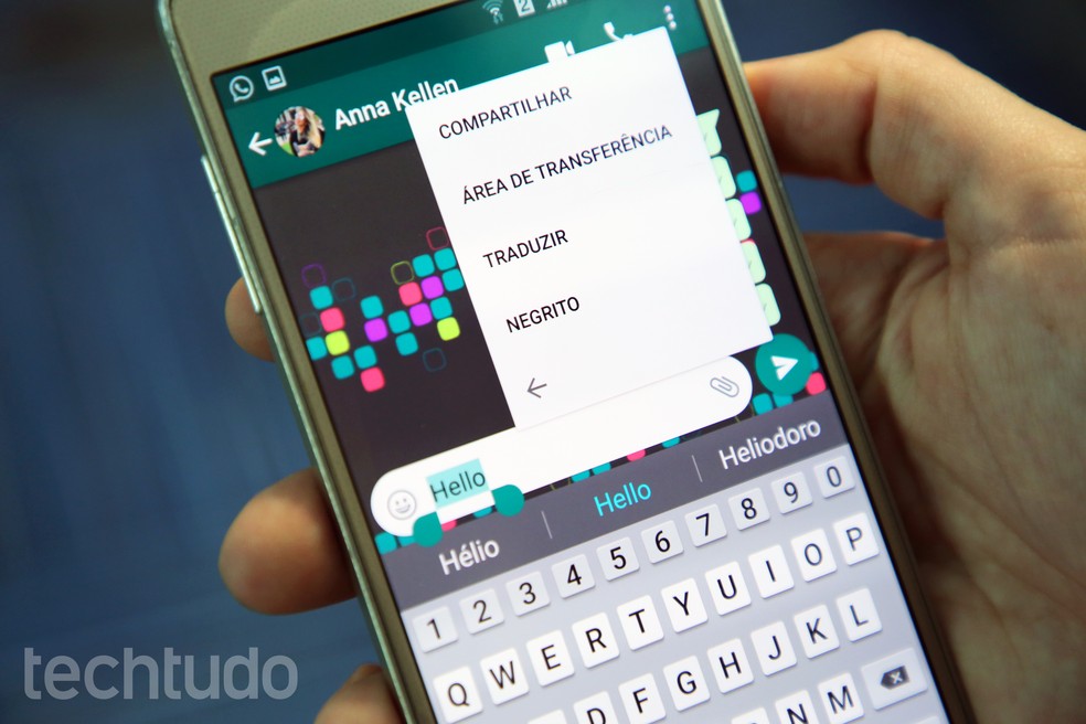 WhatsApp Beta ganha função de tradução e novas formatações (Foto: Anna Kellen Bull/TechTudo)