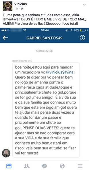 Conversa Vinícius Fluminense (Foto: Reprodução)