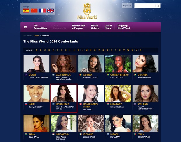 Miss Honduras - Site (Foto: Reprodução)