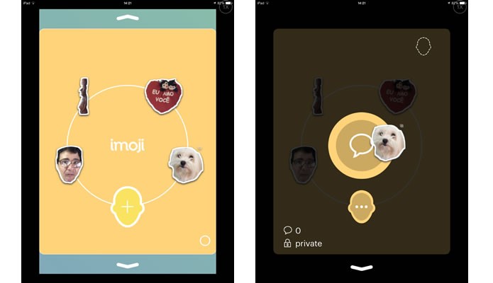 Arraste os emojis em sua conta para enviá-los por MMS (Foto: Reprodução/Daniel Ribeiro)