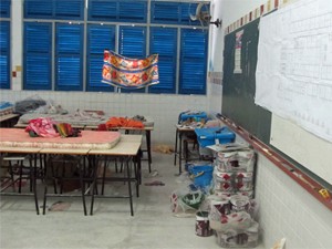 A escola estadual Mota Trigueiros, em Alagoas, foi uma das 163 escolas interditadas para reforma em 2012 (Foto: Vanessa Fajardo/G1)