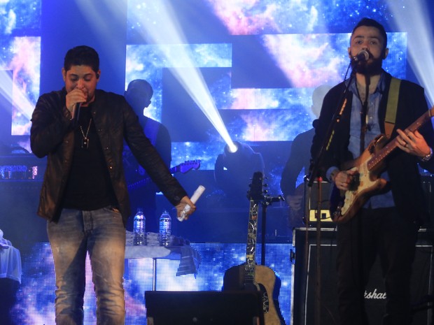 Jorge e Mateus em show em em Taboão da Serra, em São Paulo (Foto: Fred Pontes/ Divulgação)