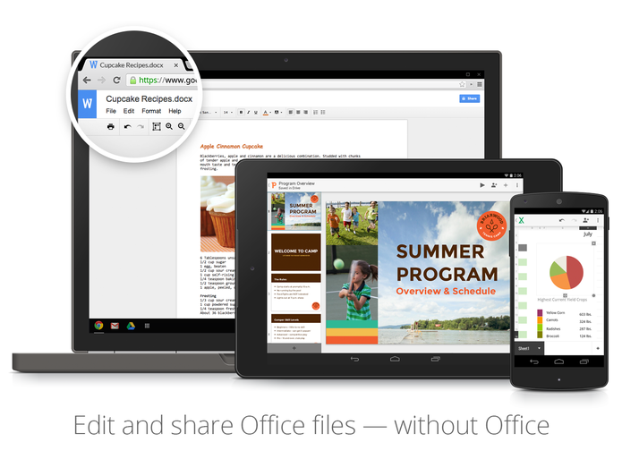 Google Docs agora é capaz de editar documentos do novo Microsoft Office e também das versões antigas (Foto: Divulgação/Google)