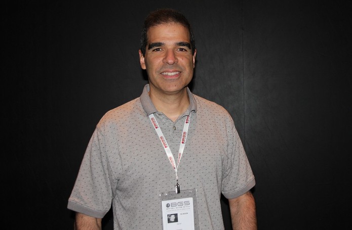 Ed Boon conversou com o TechTudo na BGS 2014 sobre o começo da franquia Mortal Kombat (Foto: Diego Borges/ TechTudo)