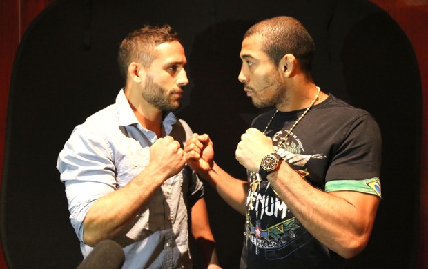 Encarada José Aldo e  Chad Mendes UFC (Foto: Evelyn Rodrigues)