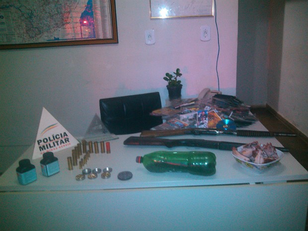 Apreensão armas Recreio, MG 1 (Foto: 6ª Cia PM Ind / Divulgação)