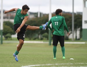 Robinho durante o treino do Coritiba no CT da Graciosa (Foto: Divulgação / Site oficial do Coritiba)
