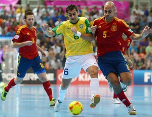 gabriel fernandao brasil x espanha futsal (Foto: Getty Images)