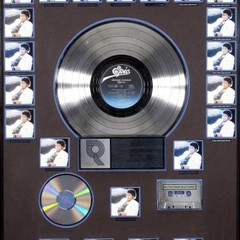 Disco de platina de Thriller, autografado por Michael Jackson (Foto: Divulgação)