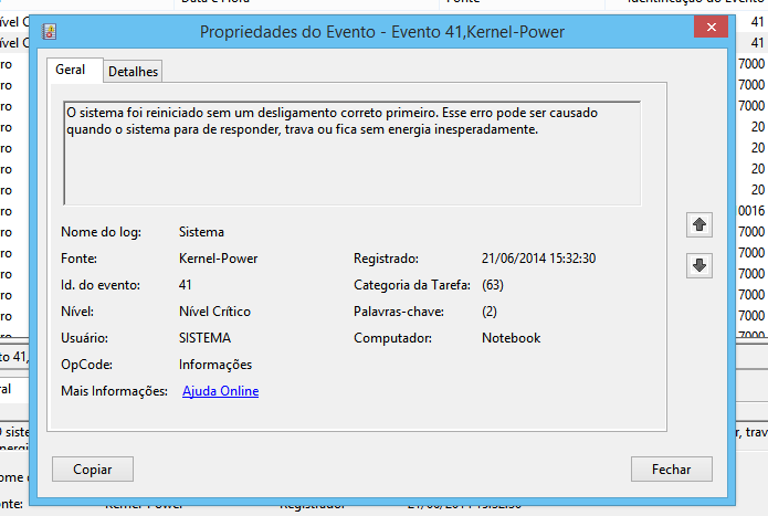 Detalhes de uma falha crítica do Windows (Foto: Reprodução/Helito Bijora)