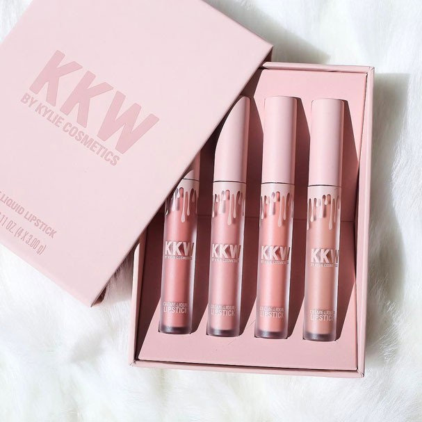 KKW by Kylie Cosmetics: são quatro tons de nude com textura líquida e cremosa  (Foto: Reprodução Instagram)