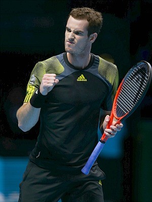 Andy Murray tênis Londres ATP Finals jogo 3 (Foto: Getty Images)