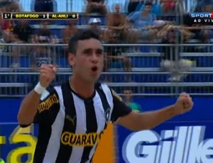 Be Martins comemora o primeiro gol diante do Al-Ahli no Mundialito de Clubes (Foto: Frame SporTV) Be Martins comemora o primeiro gol diante do Al-Ahli no Mundialito de Clubes (Foto: Frame SporTV)