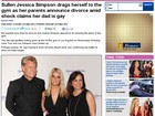 Jessica Simpson foi surpreendida ao saber que seu pai é gay, diz site
