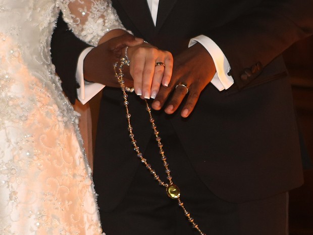 Casamento de Fernanda Souza e Thiaguinho (Foto: Iwi Onodera / Ego)