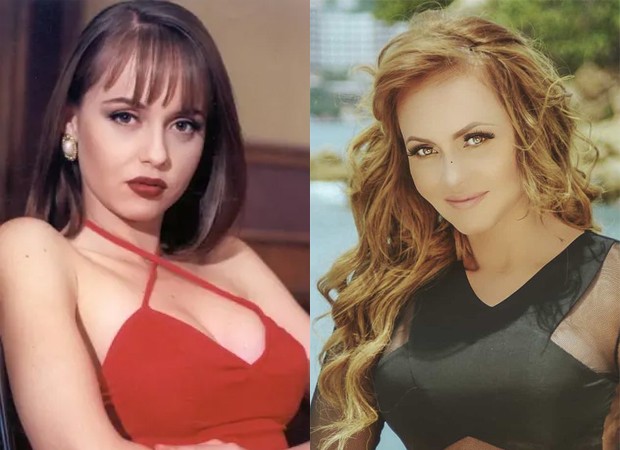 Gabriela Spanic como Paola Bracho em A Usurpadora (1998) e em 2020 (Foto: Divulgação/Televisa e Reprodução/Instagram)