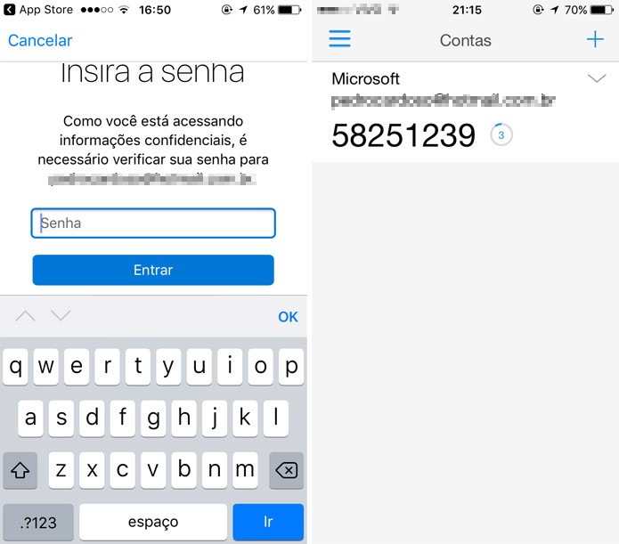 Digite a senha e pronto (Foto: Reprodução)
