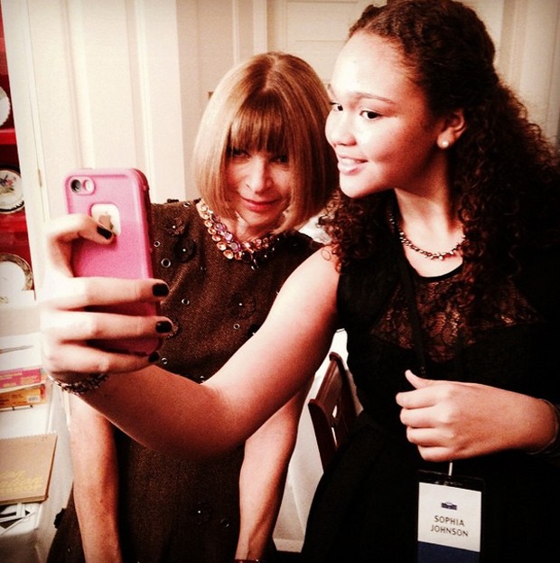 Anna Wintour e Sophia Johnson (Foto: )