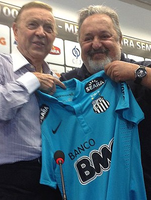 presidentes da CBF, José Maria Marin, e do Santos, Luis Alvaro (Foto: Divulgação)