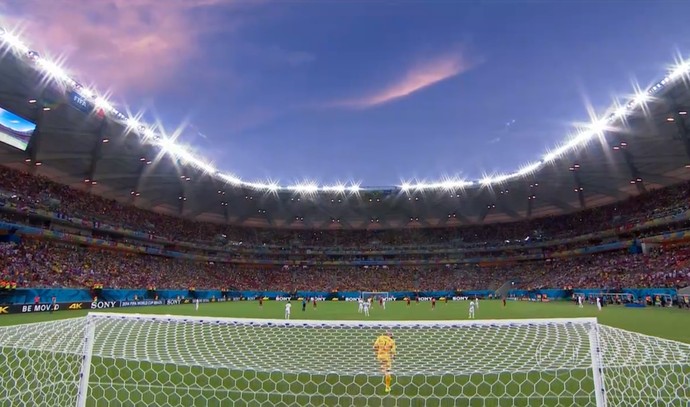 Estados Unidos x Portugal bola rolando (Foto: Reprodução)