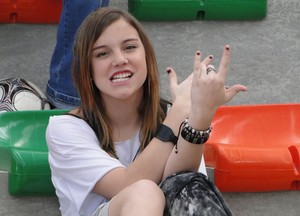 Alice Wegmann interpreta a rebelde Lia (Foto: Malhação / Tv Globo)