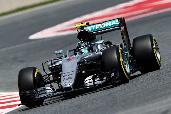 Nico Rosberg bateu no 2º treino livre para o GP da Espanha (Foto: Getty Images)