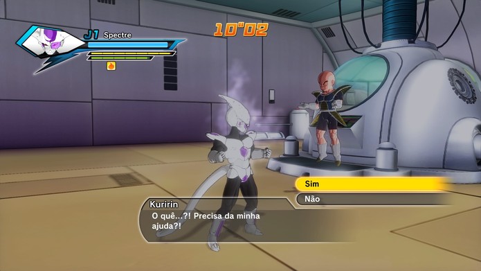 Dragon Ball Xenoverse: recrute Kuririn e deixe a primeira forma de Freeza eliminá-lo (Foto: Reprodução/Vinícius Mathias)
