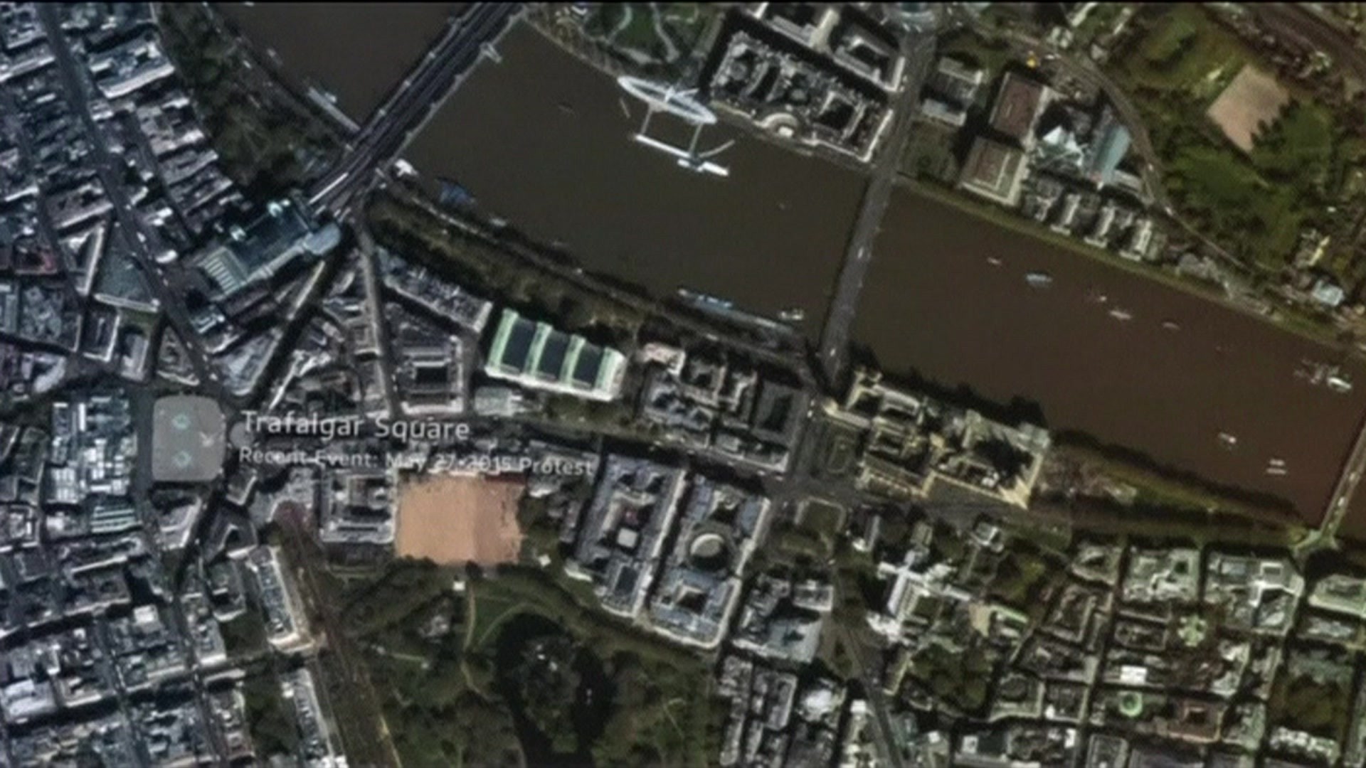 A capital da Inglaterra, Londres, sob a lente da Estação Espacial Internacional (Foto: Reprodução/BBC)