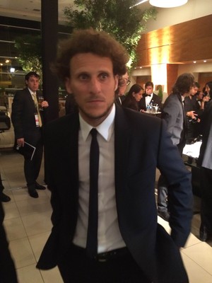 DIego Forlán sorteio Libertadores (Foto: Alexandre Lozetti)